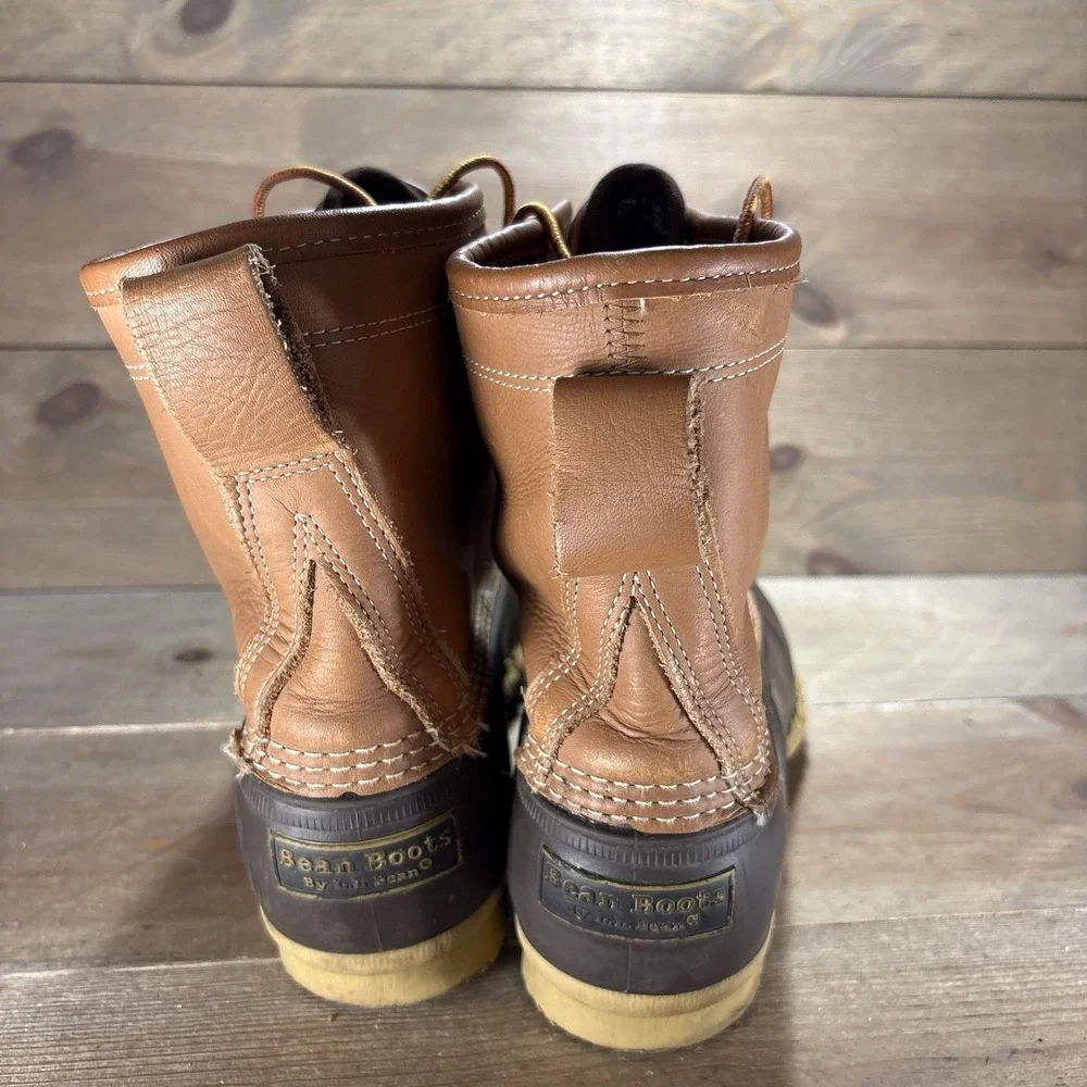 ll bean duck boots mens size 12 shoes brown hunting winter waterproof boots